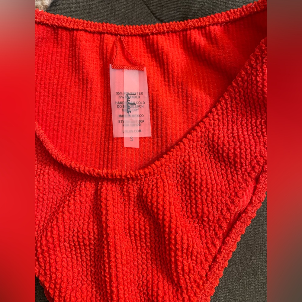 NWOT Lulu's Red Bikini Bottom - Picture 2 of 4